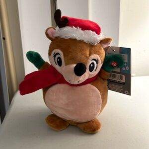 NWT animated, reindeer plush - dances, and sings